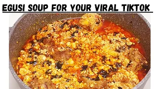 How to make Egusi soup/Fufu for your viral TikTok African food challenge.