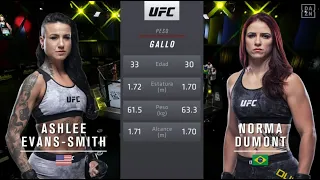 🥊 UFC ASHLEE EVANS-SMITH VS NORMA DUMONT 28/11/2020 FULL FIGHT 🥊