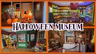 We made a Pop-up Halloween Museum - Vintage Collection Exhibit at the Winchester Mystery House