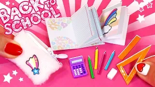 🌟 МАЛЕНЬКАЯ КАНЦЕЛЯРИЯ для КУКОЛ! 💖 BACK TO SCHOOL 😍 СВОИМИ РУКАМИ DIY Мастер класс Анна Оськина