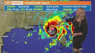 Wednesday morning tropical update: Hurricane Idalia strengthens to category 4