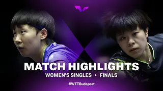 Wang Manyu vs Wang Yidi | WS | WTT Champions European Summer Series 2022 (Final)