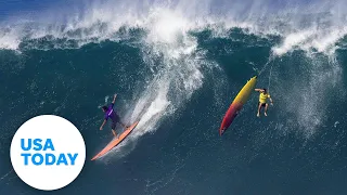 Huge waves wash out crowd at Hawaii's 'Super Bowl of Surfing' | USA TODAY