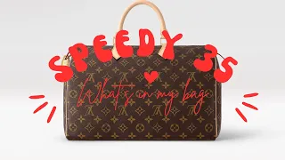 What’s in my bag/ What’s in my purse Louis Vuitton Speedy