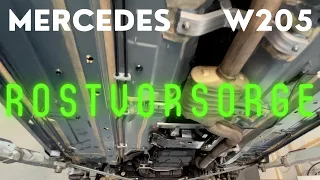 Mercedes C-Klasse W205: Rostvorsorge am "Neuwagen"