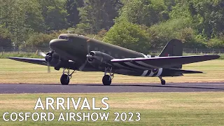 RAF Cosford Airshow 2023 arrivals