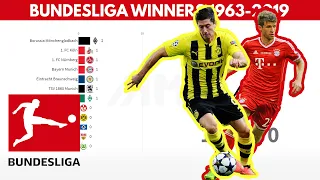 All German Bundesliga Winners 1963 - 2019 (Germany Football League)