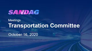 Transportation Committee - October 16, 2020