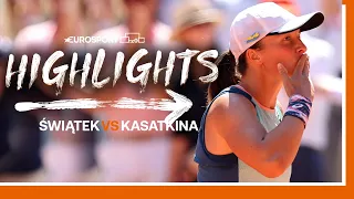 Swiatek Powers Past Kasatkina To Make French Open Final | 2022 Roland Garros | Eurosport Tennis