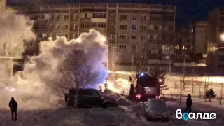 В Верхней Салде загорелся ВАЗ-2115 из-за автозапуска | Пожар 10.02.2020