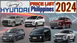 Hyundai Price List in Philippines 2024