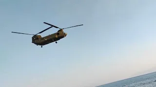 Greek Army's CH-47 Chinook Low Pass | Χαμηλή πτήση Chinook Ελληνικού Στρατού