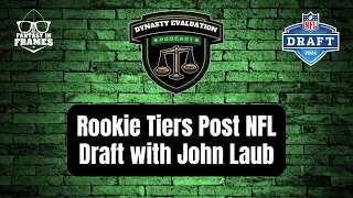 Rookie Fantasy Football Tier Breakdowns with John Laub!