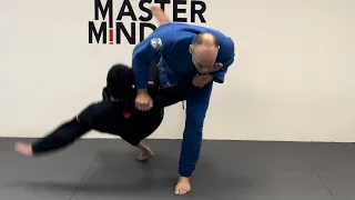 This counter grip o-soto-gari will send your opponent flying