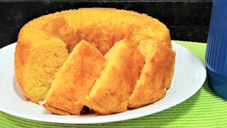 SEM TRIGO, SEM FUBÁ- ESSE BOLO DE MILHO DE LATINHA É UM SHOW! FÁCIL E RÁPIDO - Receitas da Elda