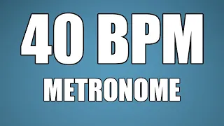 40 BPM Visual Metronome / Click Track