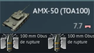 Satisfying with AMX50-TOA100