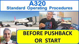 A320 SOP: "BEFORE START/PUSHBACK" -  Video 14