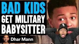 HE'S A HALL OF FAME MENACE AR AR!!!!!! Leek Reacts to Bad Kids Get Military Babysitter Dhar Mann