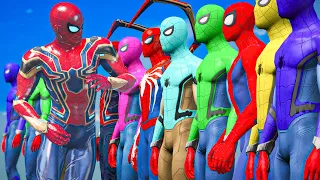 GTA 5 SPIDERMAN VS MINIONS VS HULK VS SPIDERMAN COMPILATION #gta5#spiderman#gtaragdoll