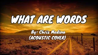 WHAT ARE WORDS - Acoustic Cover (lyrics) || MYLYRICS HUB