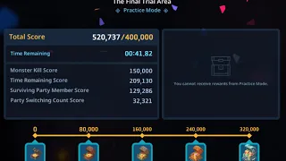 Guardian Tales - Season Achievement - 400k+ points at The Final Trial Area, no Chain Skills.