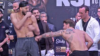 Slim vs Tom Zanetti • FULL WEIGH IN & FACE OFF | DAZN Boxing & Misfits 004