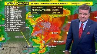 DFW LIVE RADAR | Tracking severe storms in North Texas on Thursday