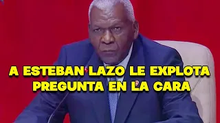 A Esteban Lazo le explota pregunta en la cara