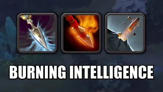 Lil' Shredder Burning intelligence [Glaives of Wisdom + Burning Spear] Ability draft