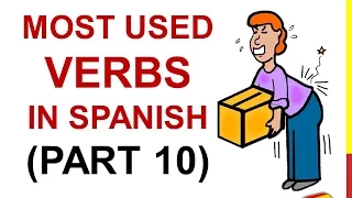 Spanish Lesson 40 - 100 Most common VERBS in Spanish PART 10 Most used Spanish verbs basic words