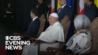 Pope Francis arrives in Canada on apology mission