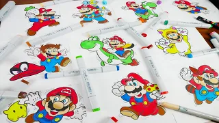 Drawing Super Mario Evolution 35th Anniversary (1985 - 2020)