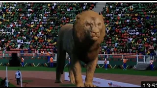 AMAZING-3D Lion Displayed During AFCON Opening Ceremony In Cameroon🇨🇲