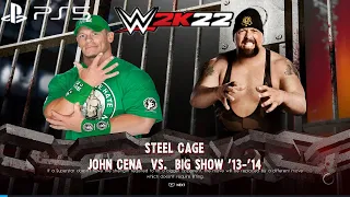 WWE 2K22 20 YEARS OF CENATION: JOHN CENA vs BIG SHOW - STEEL CAGE MATCH: WWE NO WAY OUT 2012