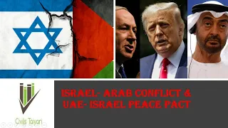 Israel-Arab Conflict and UAE- Israel Pact| Civils Taiyari