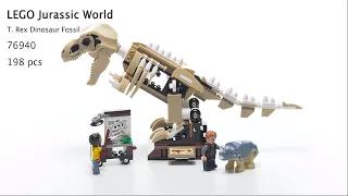 LEGO Jurassic World T. rex Dinosaur Fossil Exhibition 76940 Building Kit SKU: 9728235