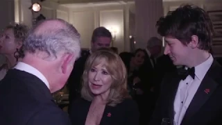 Prince Charles greets Prince's Trust patrons at the Savoy
