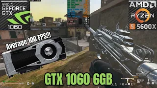 GTX 1060 6GB + Ryzen 5 5600X - 100FPS AVG - Warzone BR