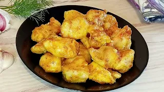 Мясо ТАЕТ во рту как МАСЛО - БАРХАТНОЕ куриное филе Вкусный Быстрый рецепт курицы в чесночном соусе