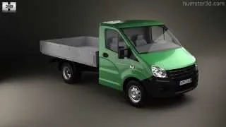GAZ (GAZelle) Next Flatbed 2013 by 3D model store Humster3D.com