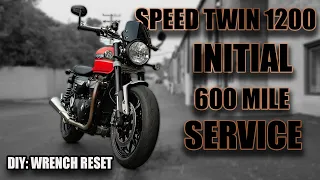 Speed Twin 1200 Oil Change and Service Indicator RESET. Don't get RIPPED OFF at the dealer.