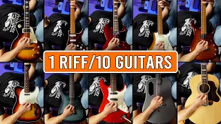 I played 1 RIFF in 10 GUITARS