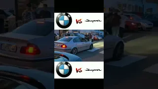 #shorts #caredit #luxury #dancemusic  Bmw vs Supra MK4 flames