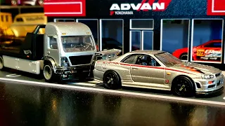 Hot Wheels Nismo Skyline R34 and Hauler Review | Ultimate Diecast Car Collection | Unboxing #viral