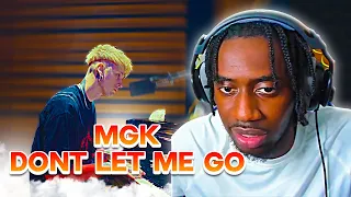 HE LET EVERYTHING OUT ON THIS TRACK! | mgk - dont let me go (Official Music Video) | Reaction