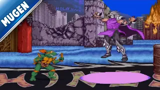 Shredder vs Michelangelo【MUGEN EPIC FIGHT】4K 60ᶠᵖˢ