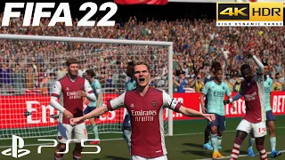 FIFA 22 (PS5) Arsenal vs Leicester City | PREMIER LEAGUE MATCH PREVIEW | PS5 GAMEPLAY | 4K 60FPS HDR