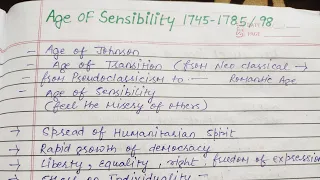 Age of sensibility / Johnson lec -16 #englishliterature #net #pgt #tgt