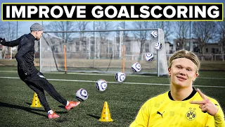 Become a better goalscorer like Haaland | Learn football skills